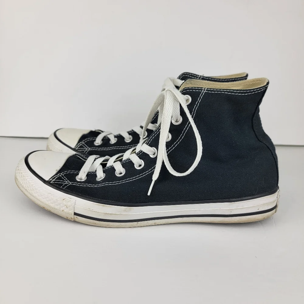 Converse All Star Chuck Taylor Black White High Top Sneakers Shoes Mens Womens - Picture 5 of 12